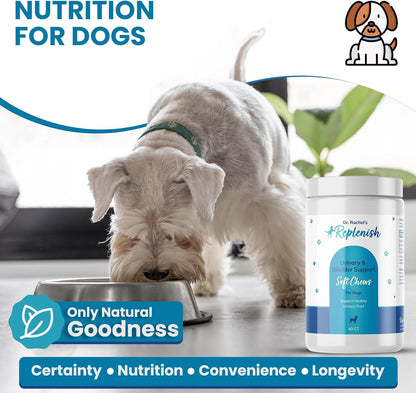 Replenish Urinary Tract Chews for Dogs - Cranberry Extract - 60 Chews