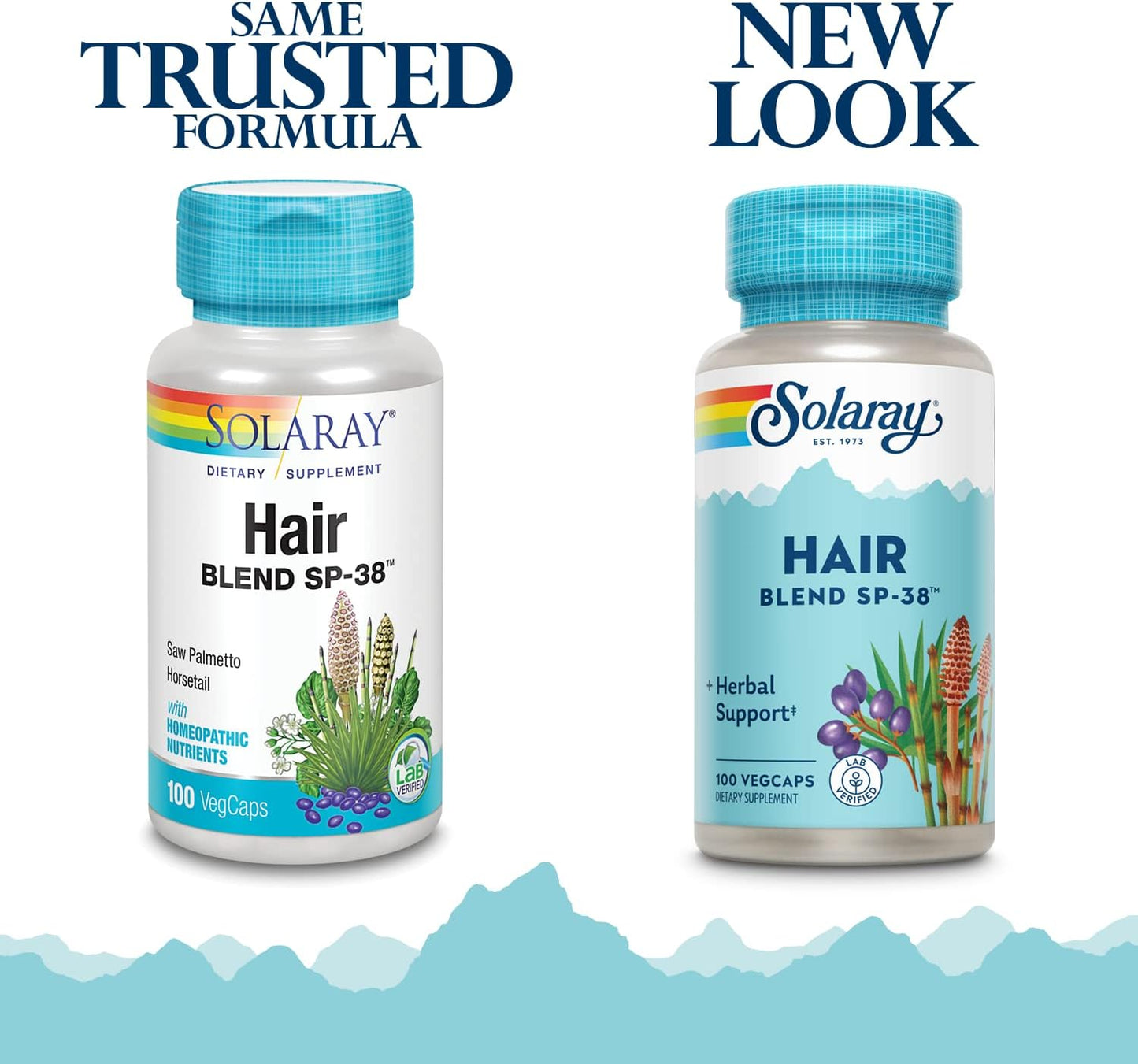SOLARAY Hair Blend SP-38 - Herbal Hair Support, 100 VegCaps - görsel 2