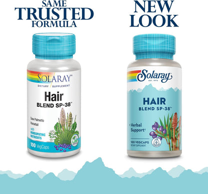 SOLARAY Hair Blend SP-38 - Herbal Hair Support, 100 VegCaps