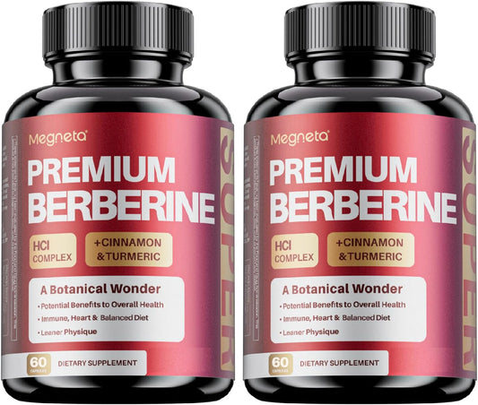 Premium Berberine HCl Complex with Cinnamon and Turmeric - 120 Capsules – Image 1