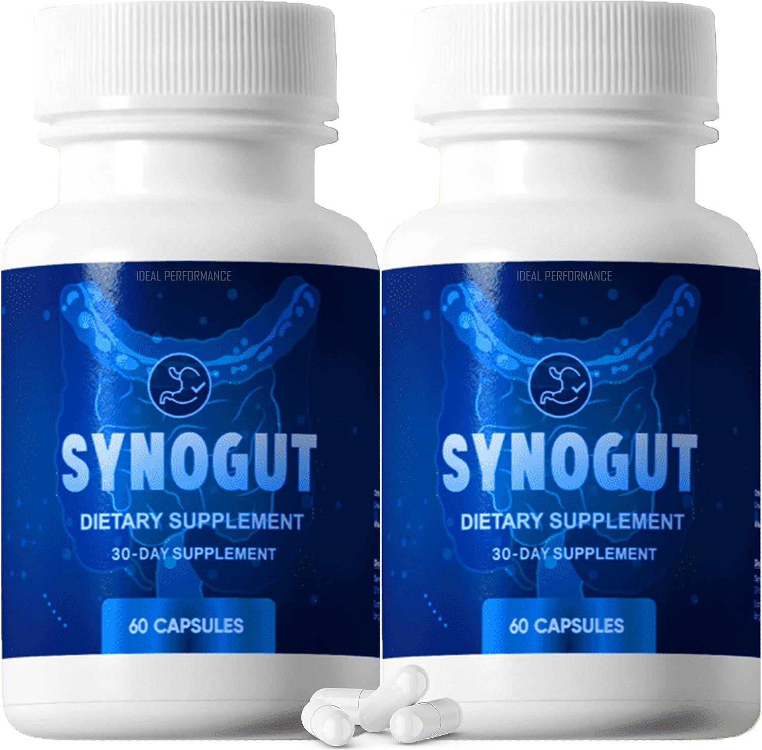 IDEAL PERFORMANCE Synogut Capsules Dietary Supplement for Gut Health (2 Bottles) - görsel 1