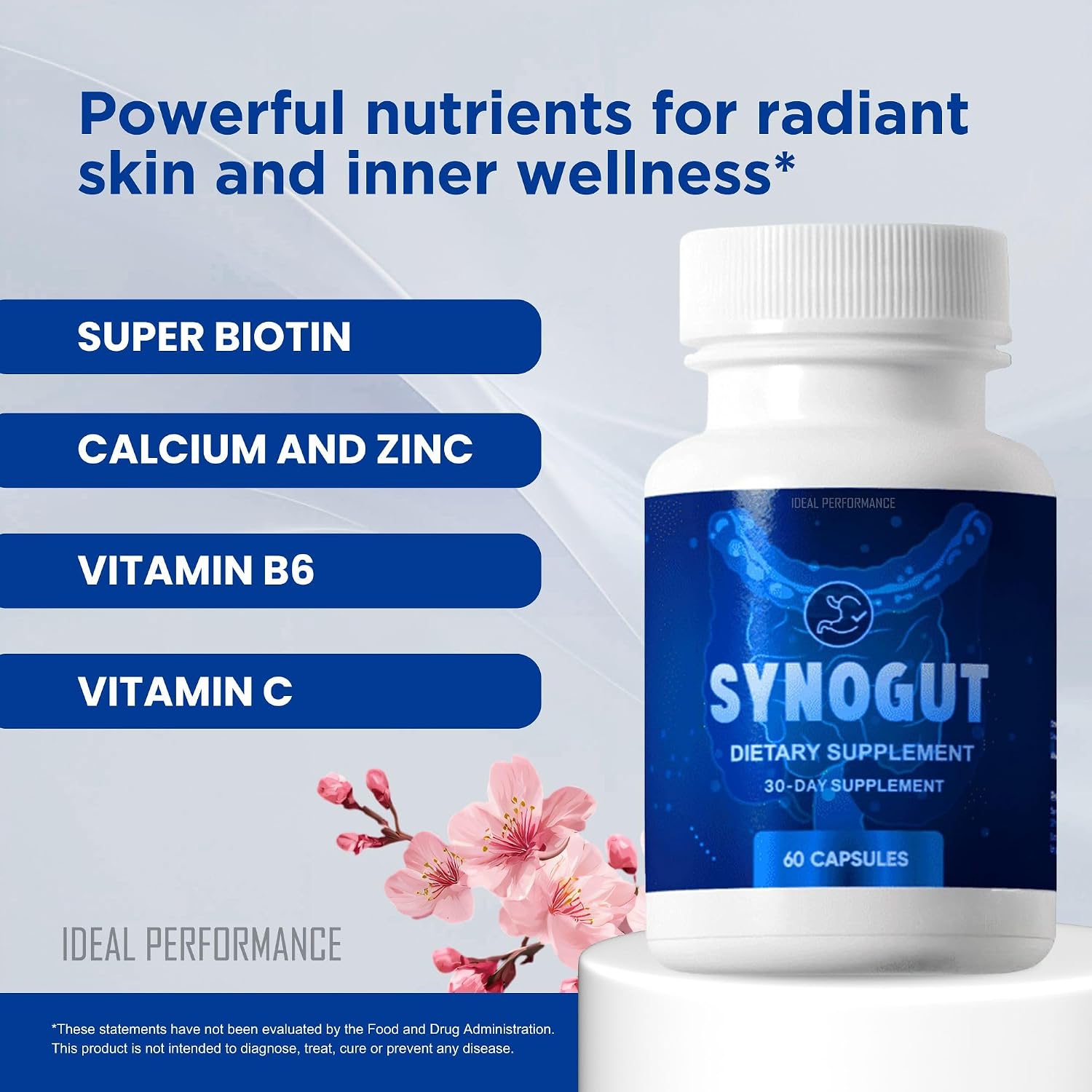 IDEAL PERFORMANCE Synogut Capsules Dietary Supplement for Gut Health (2 Bottles) - görsel 3