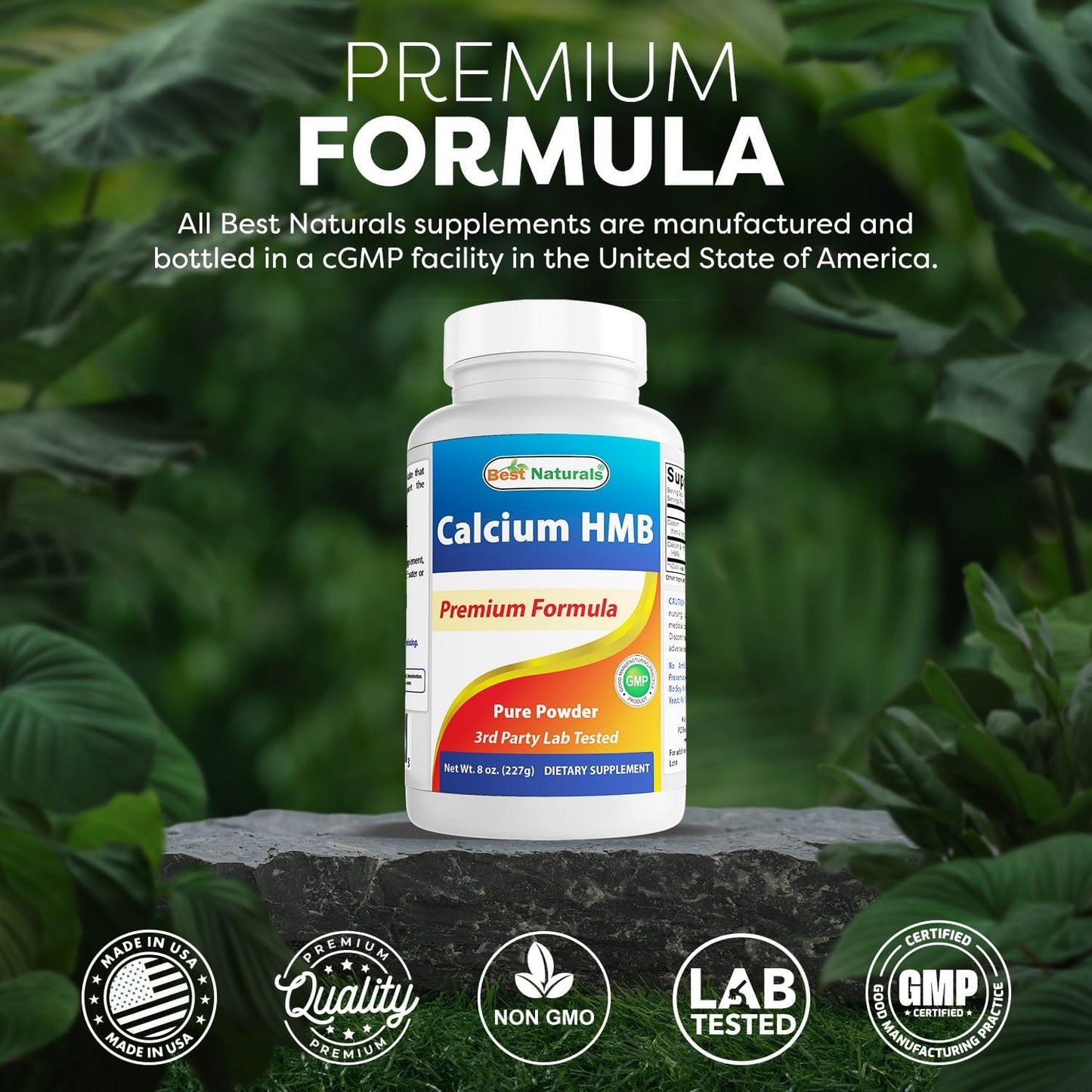 Best Naturals HMB (Beta-Hydroxy Beta-Methylbutyrate) Pure Powder 227 g - görsel 5