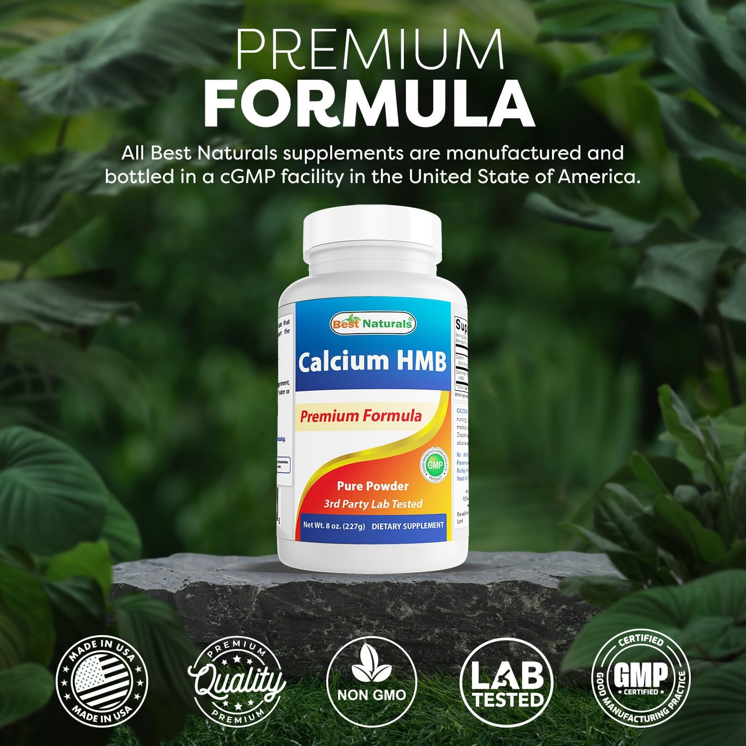 Best Naturals HMB (Beta-Hydroxy Beta-Methylbutyrate) Pure Powder 227 g - görsel 5