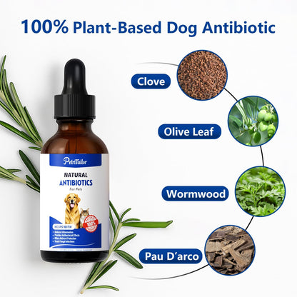 PetriTailor Natural Antibiotics for Dogs - – Allergy relief: Soothes that occasional itch, redness, and discomfort – Image 2
