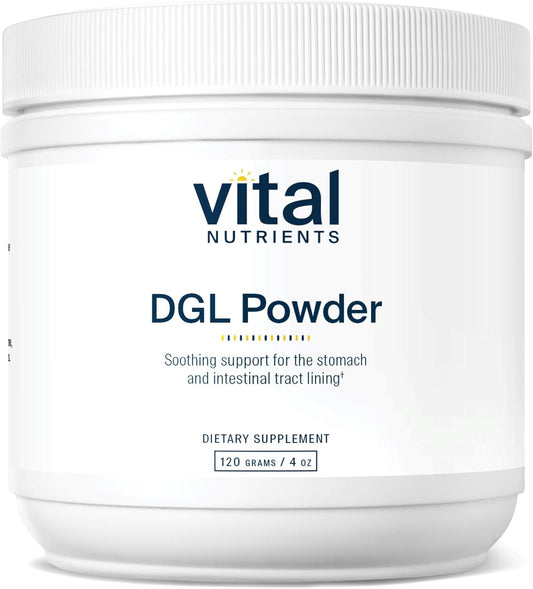 Vital Nutrients DGL Powder - Vegan Deglycyrrhizinated Liquorice Root Extract, 120g – Image 1