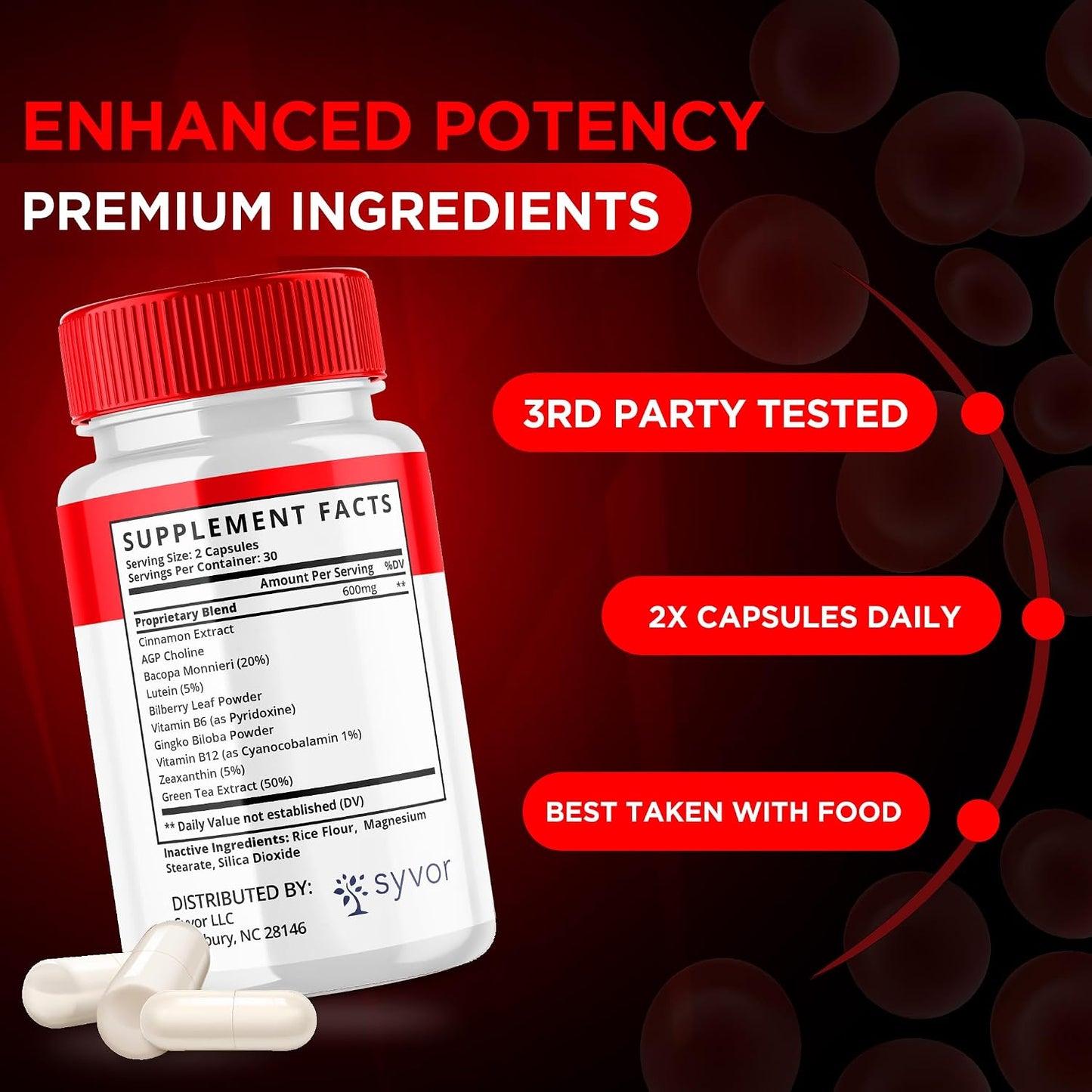 Vitaflow Balance Support Supplement Capsules (5-Pack, 300 Capsules) - görsel 5
