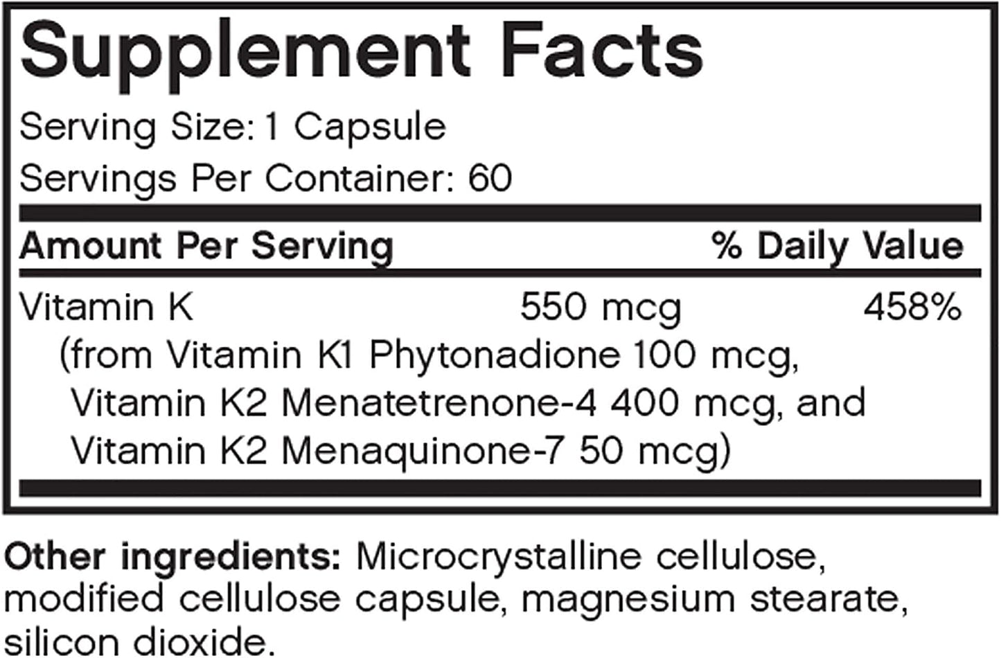 Vitamin K Triple Play - 60 Capsules - görsel 6