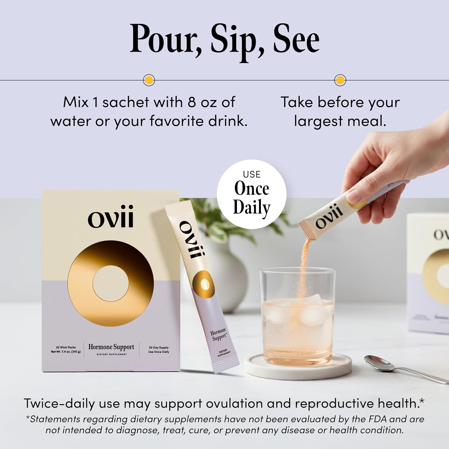 Ovii Metabolic Support for Women's – Reducose® White Mulberry with Myo-Inositol & D-Chiro Inositol 40:1 Blend – Daily Wellbeing, Metabolic Balance & Appetite Control Supplement – 60 Servings - görsel 8