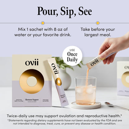 Ovii Metabolic Support for Women's – Reducose® White Mulberry with Myo-Inositol & D-Chiro Inositol 40:1 Blend – Daily Wellbeing, Metabolic Balance & Appetite Control Supplement – 60 Servings