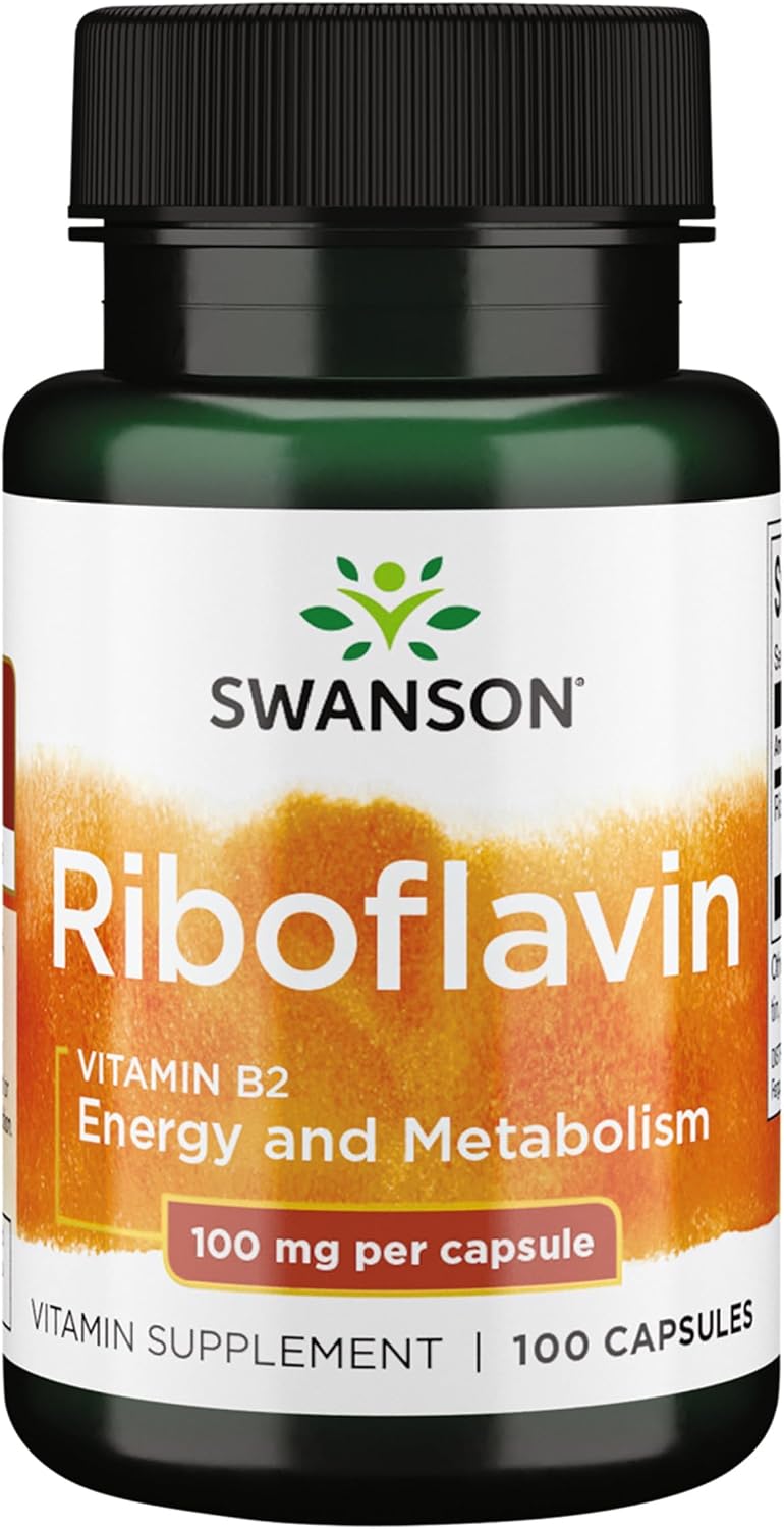 Swanson Vitamin B2 (Riboflavin) 100 mg - 100 Capsules - görsel 1
