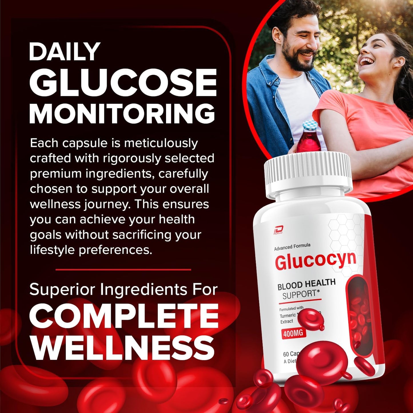Glucocyn Capsules – All Natural Supplement, 180 Count (3-Pack) - görsel 2