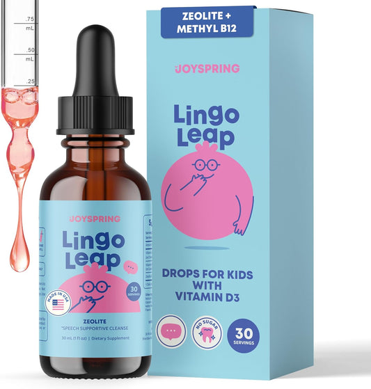 JoySpring LingoLeap – Liquid Kids Formula – Energy Metabolism: Vitamin B12 (methylcobalamin) contributes to normal – Image 1