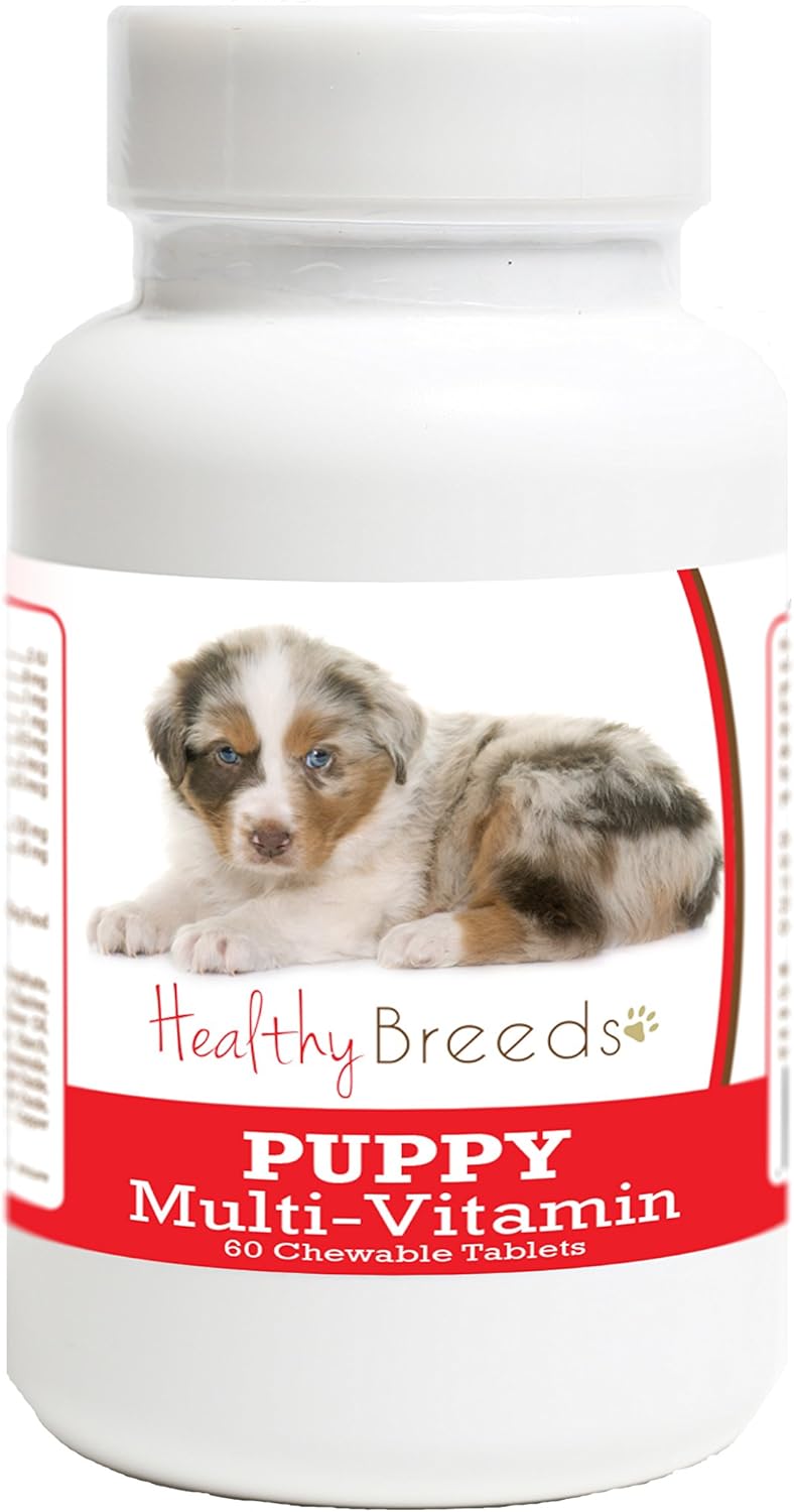 Healthy Breeds Australian Shepherd Puppy Dog Multivitamin Tablet 60 Count - görsel 1