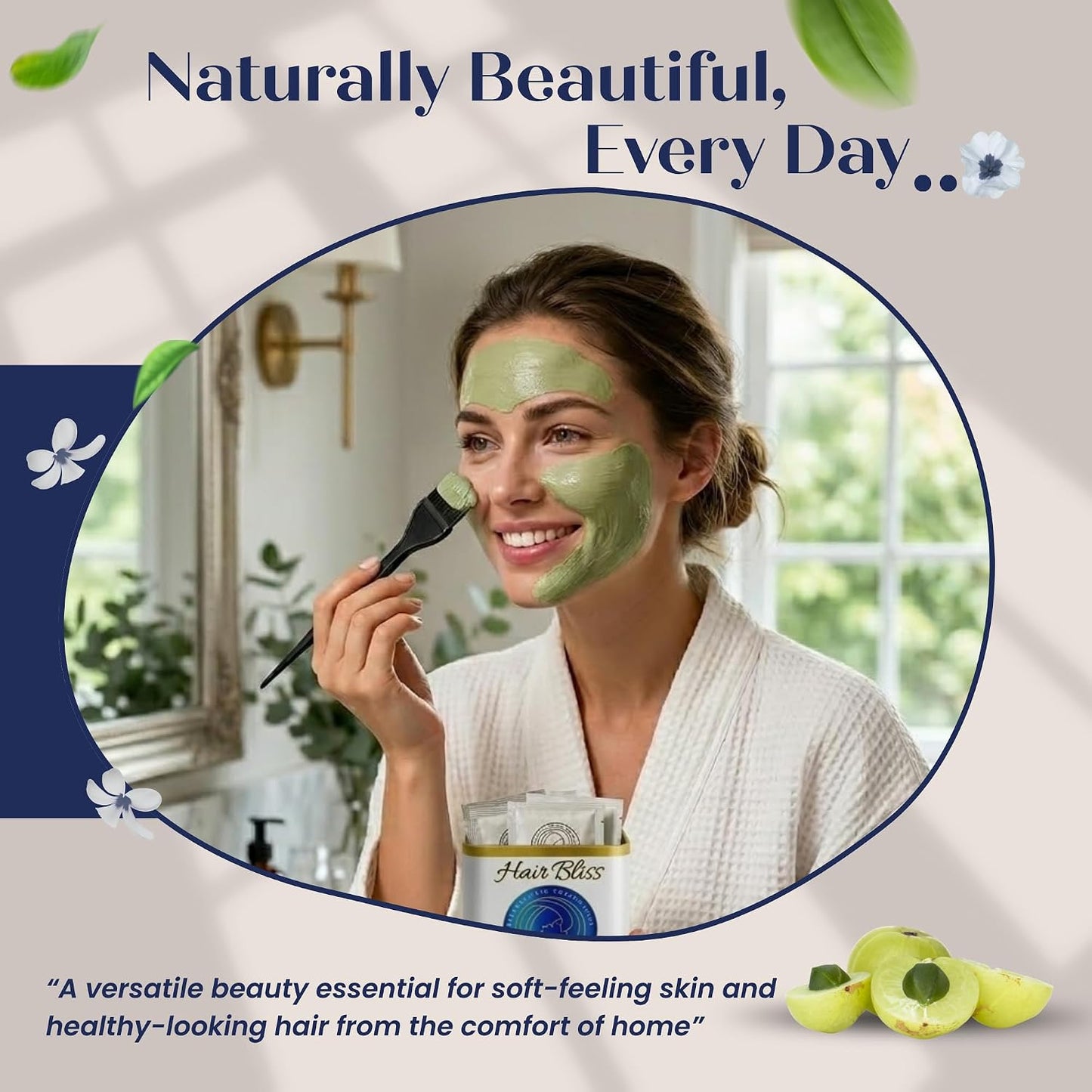 Pride Of India - Indian Amla (Amalaki) Gooseberry Berry Herbal Hair & Skin Care Powder, 8 oz - görsel 6