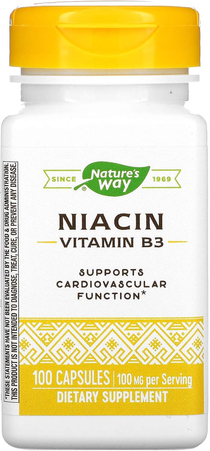 Nature's Way Niacin 100mg 100 Capsules - görsel 1
