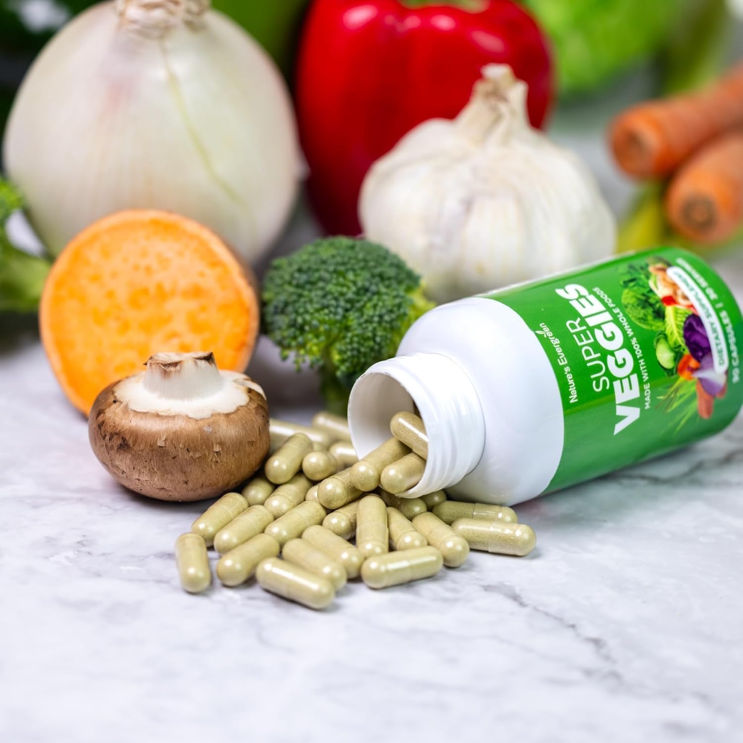 Fruits and Veggies Supplement - Nature's Evergreen - 180 Capsules (Pack of 2) - görsel 7