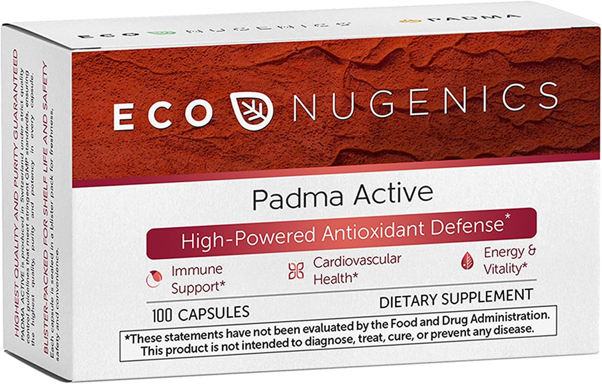 EcoNugenics Padma Active for Women's and – Vitamin C (as ascorbic acid): Supports collagen formation, immune – Image 1