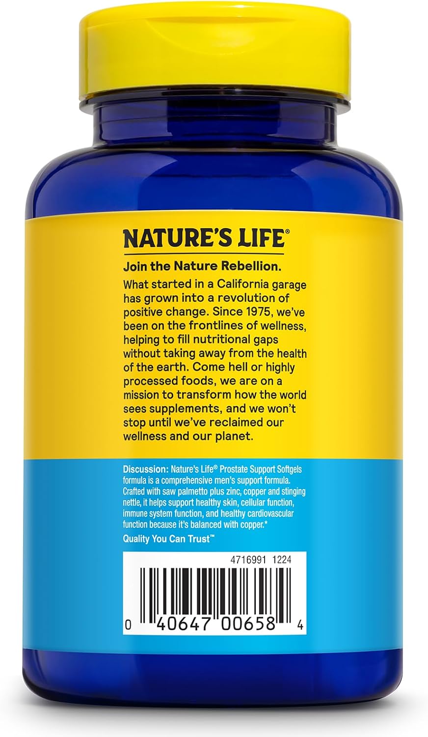 Nature's Life Prostate Support Softgel - 120 Softgels - görsel 3