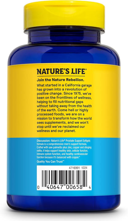 Nature's Life Prostate Support Softgel - 120 Softgels