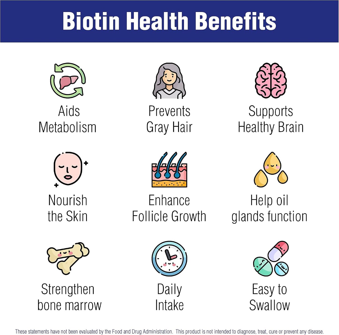 Biotin 60 Tablets 5000 mcg by Natural Systems - görsel 3