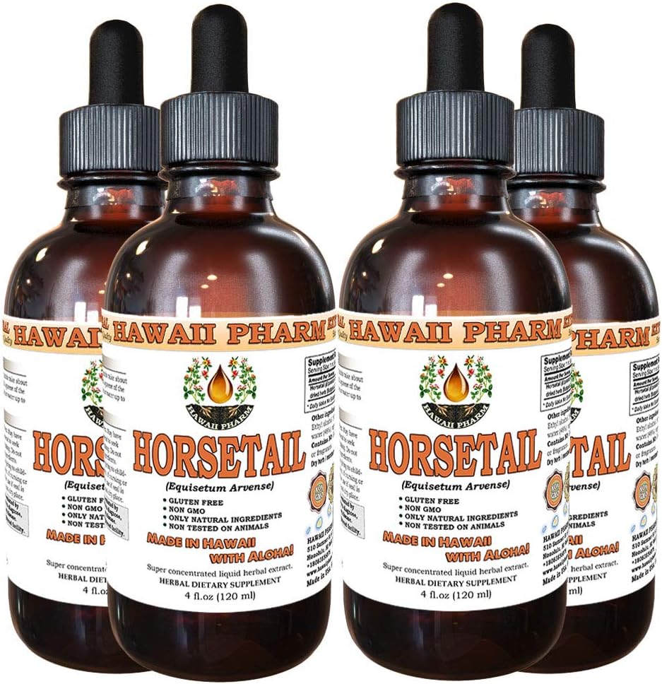 Hawaii Pharm Horsetail (Equisetum arvense) Liquid Extract 4x120mL - görsel 1