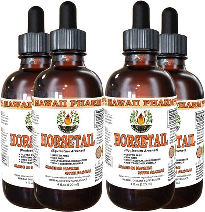 Hawaii Pharm Horsetail (Equisetum arvense) Liquid Extract 4x120mL
