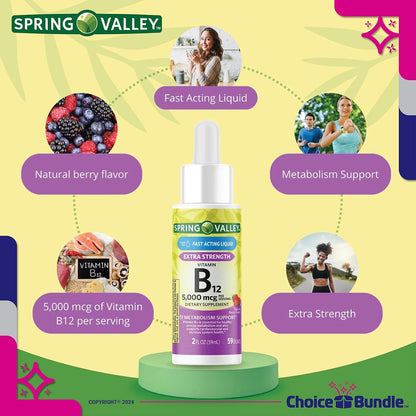 Choice Bundle Spring Valley Liquid Vitamin – Gluten Free, dairy-free, soy-free, and free from common allergens – Image 4