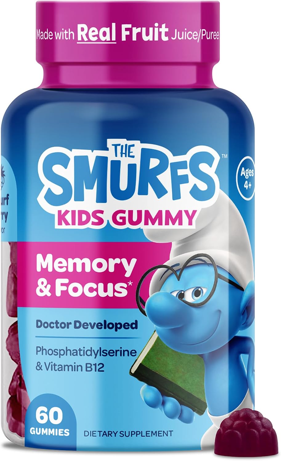 Smurfs Focussed Gummies for Kids - görsel 7