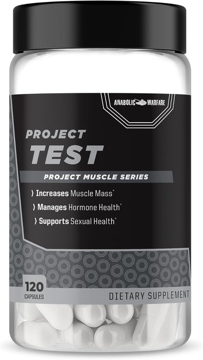 Anabolic Warfare Project Test – Testosterone Support Supplement with Botanicals