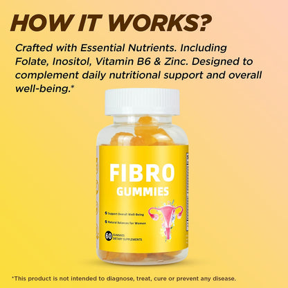 Aromlife Fibro Inositol Gummies - Natural Folate & Vitamins B6 & B12 - 60 Count Orange Flavour Women's Gummy for Daily – Image 9