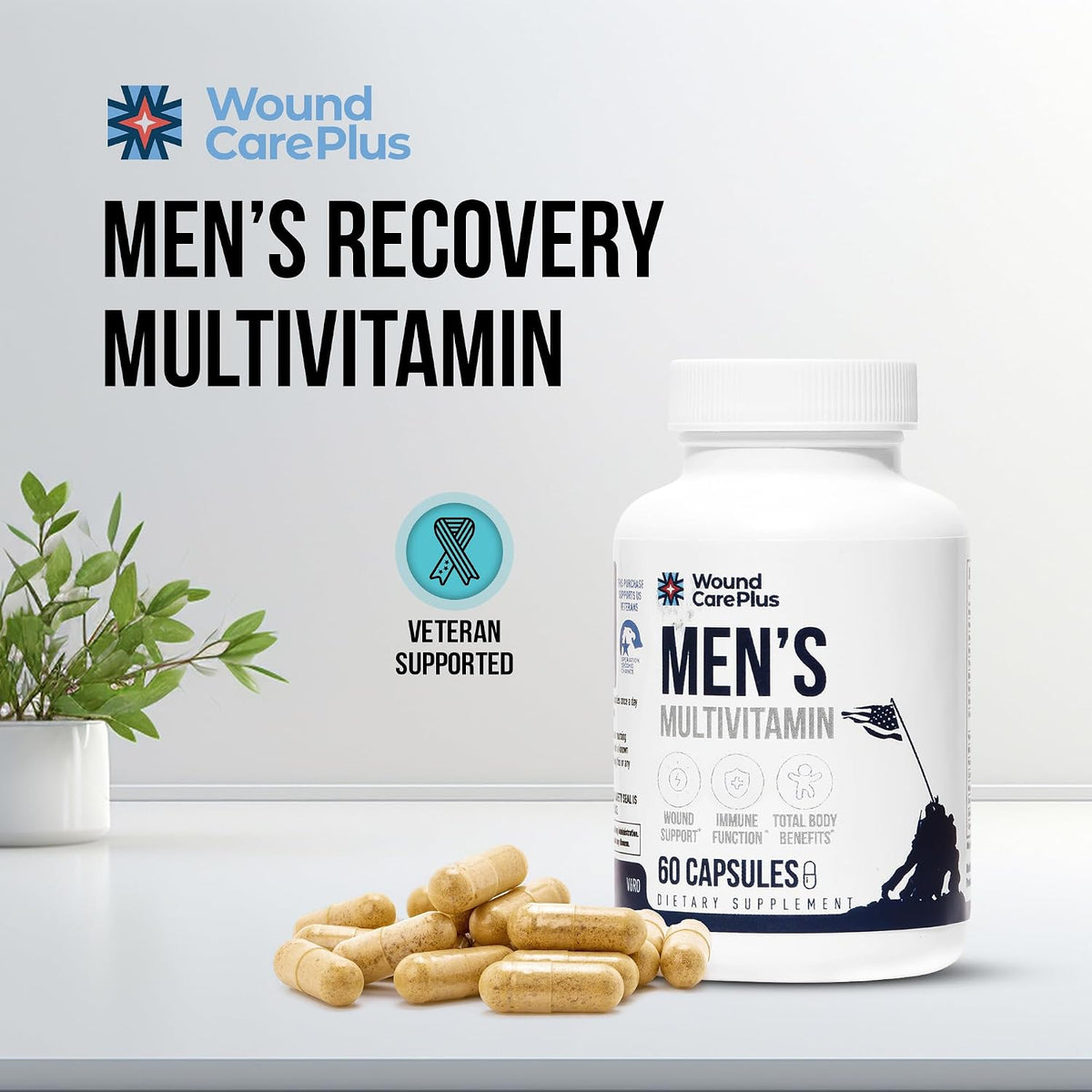 Wound Care Plus Men's Multivitamin – – Energy Metabolism – B vitamins help convert food into cellular energy, – Image 2