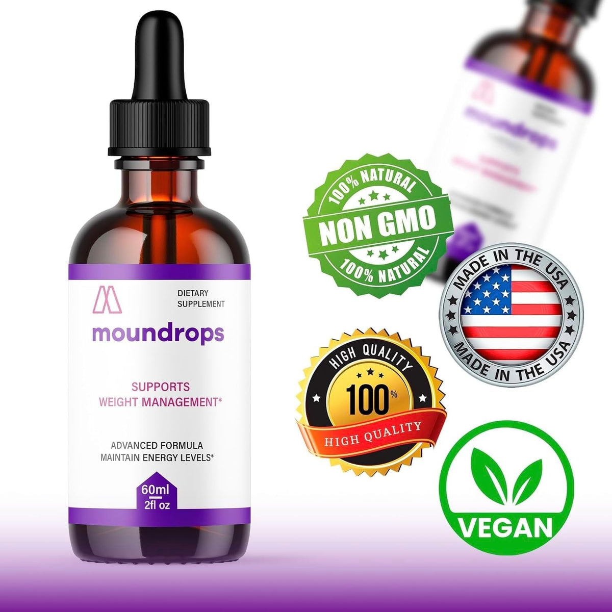 Moundrops Official Liquid Formula – All Natural Energy Support (Pack of 5) – Image 1