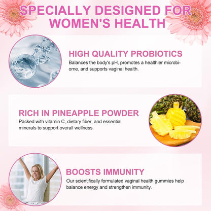 2-Pack Vaginal Probiotics Health Gummies – Premium Feminine Balance Gummies for Prenatal & Postnatal Women's