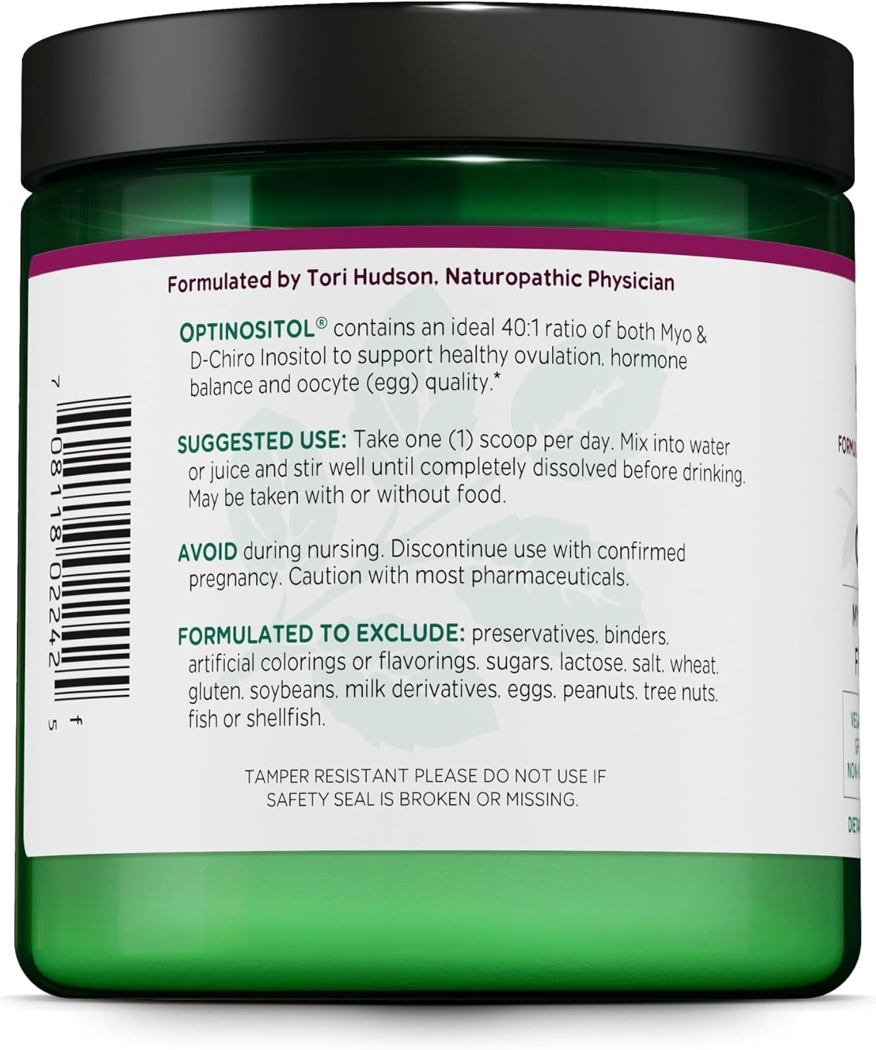 Vitanica Optinositol: Myo-Inositol & D-Chiro Inositol Powder, 4100 mg, 125 g (30-Day Supply) - görsel 3
