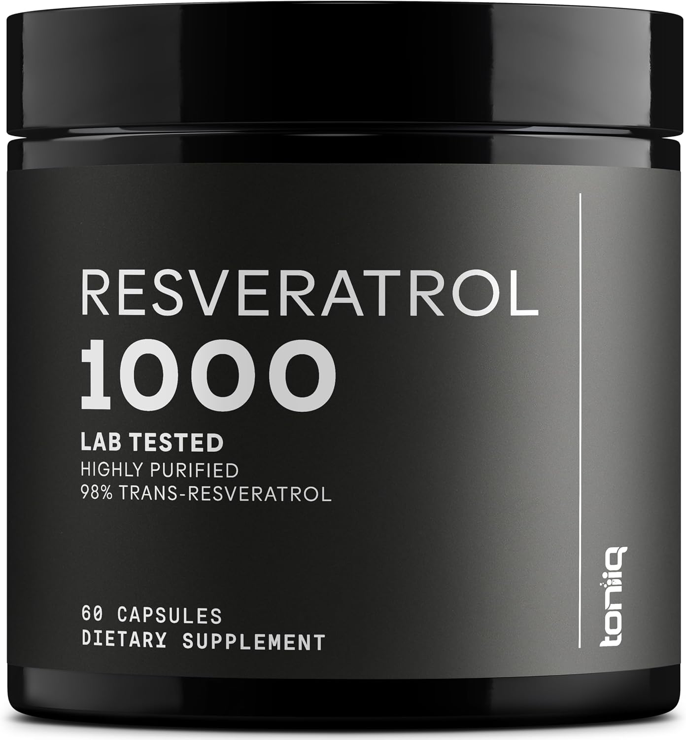 Toniiq Ultra High Potency Trans Resveratrol 1000mg – 98% Pure – 60 Capsules - görsel 1