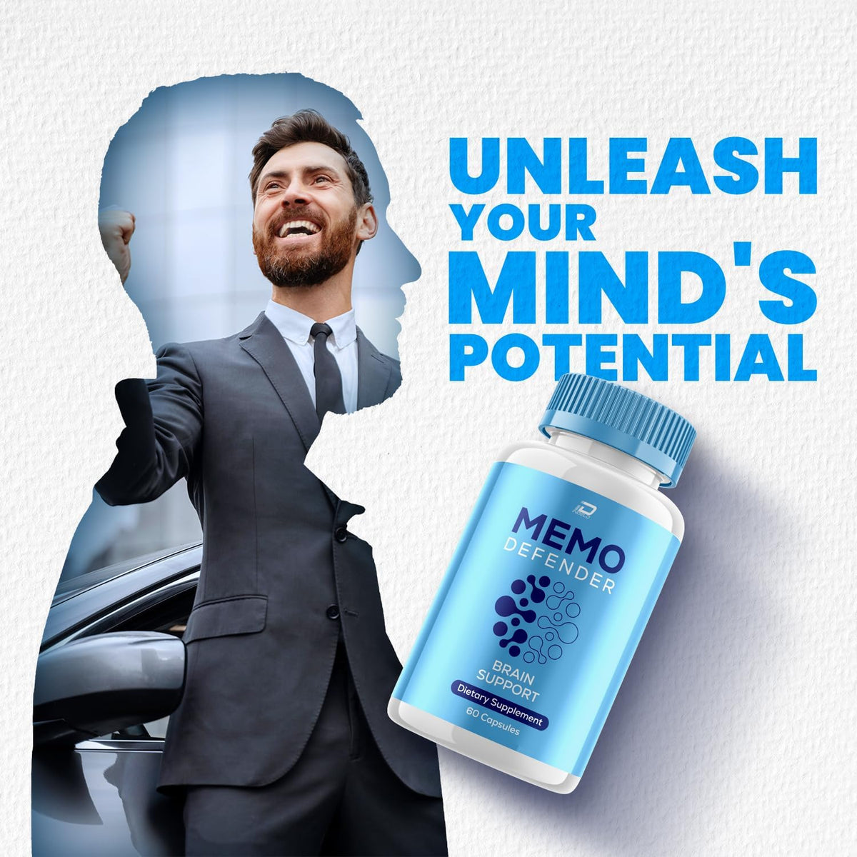 Memo Defender Brain Supplement Capsules – – Professionals: For sustained concentration during long hours. – Image 2