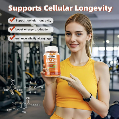 HEALOADING NAD+ Gummies with Resveratrol - – Sodium: Helps maintain fluid balance and nerve function. – Image 6