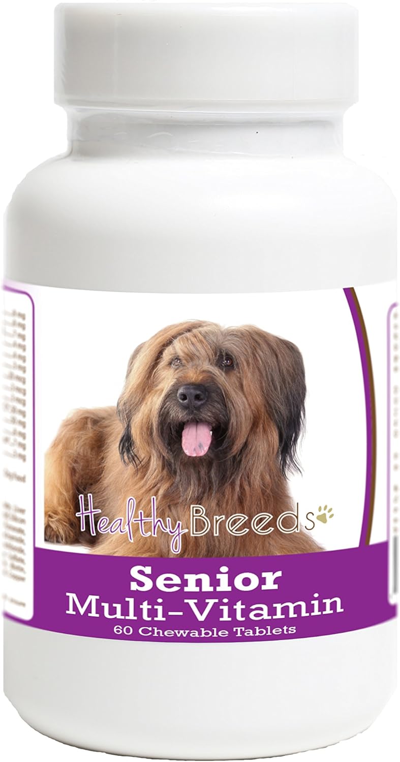 Healthy Breeds Briard Senior Dog Multivitamin Tablets, 60 Count - görsel 1