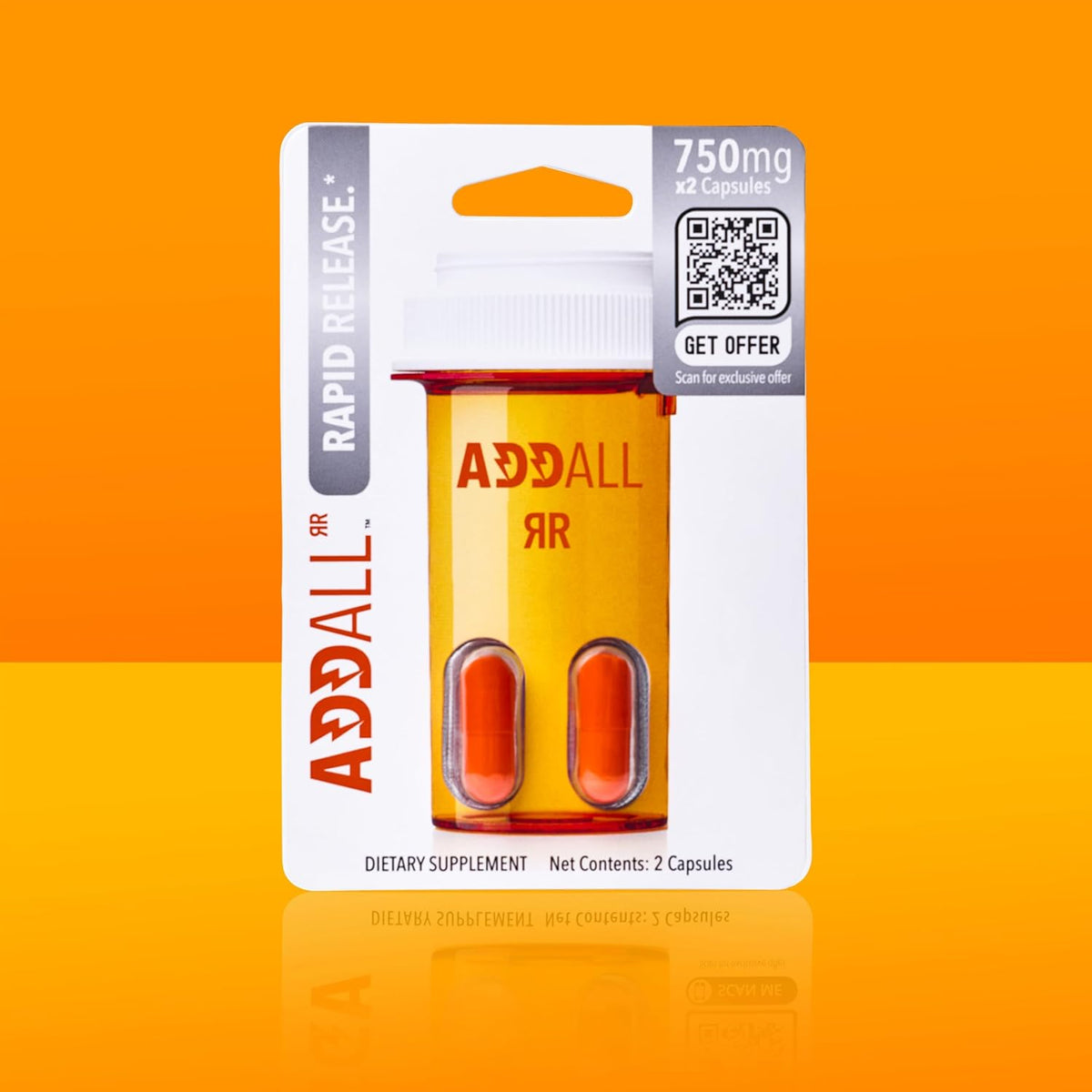 Addall Rapid Release Supplement - Nootropic – Supports brain health: Ingredients chosen to aid memory, learning, – Image 3