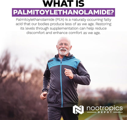 Nootropics Depot Palmitoylethanolamide (PEA) – High Purity: No unnecessary fillers or additives—just clean – Image 5