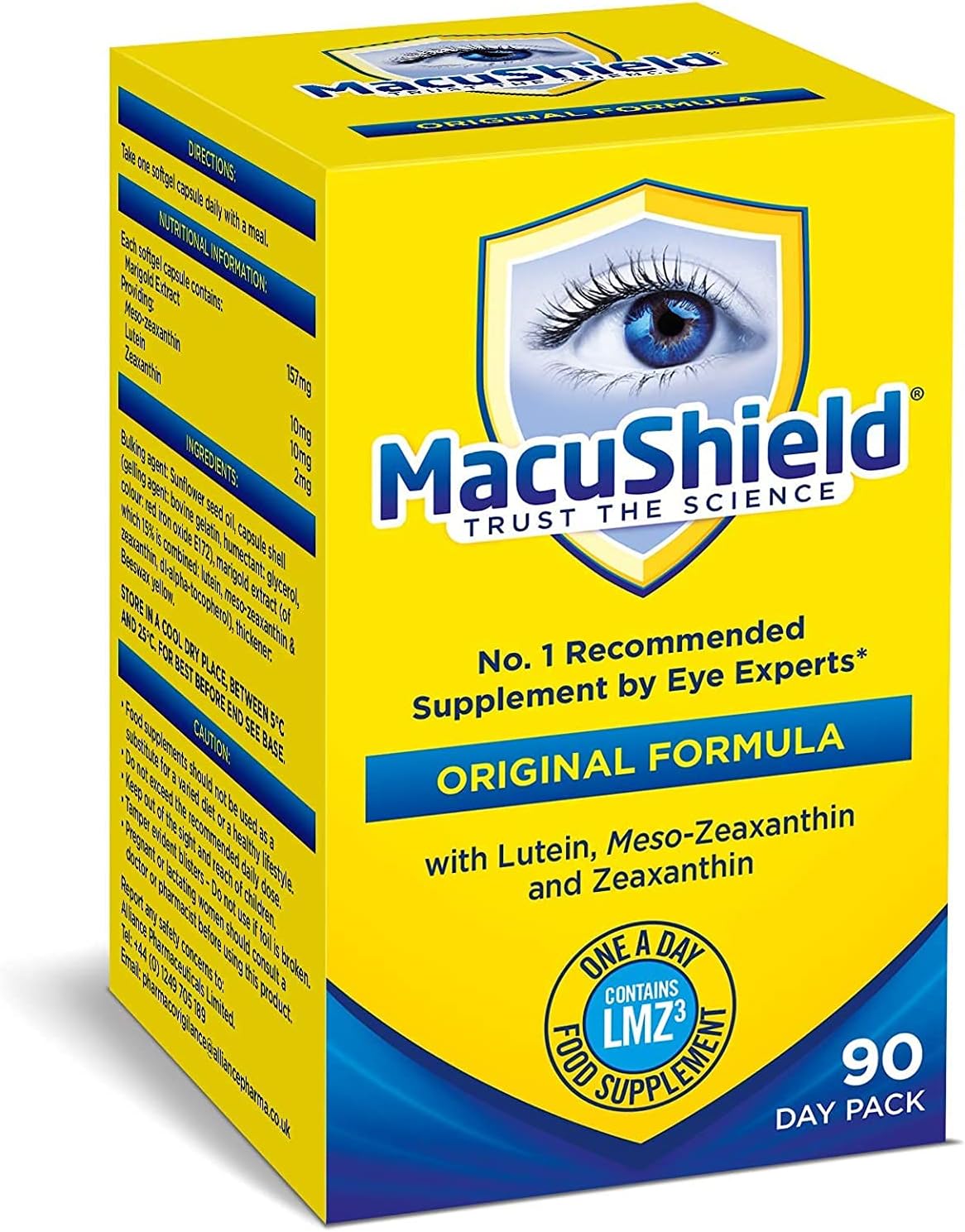 Macushield 90 Capsules (Pack of 6) by Hampton Brands - görsel 2