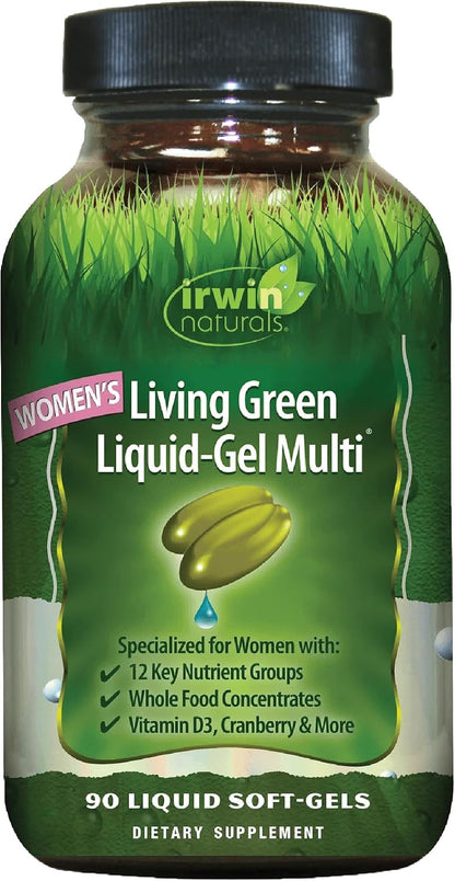 Irwin Naturals Living Green Liquid-Gel Multi for Women - 90 Liquid Softgels