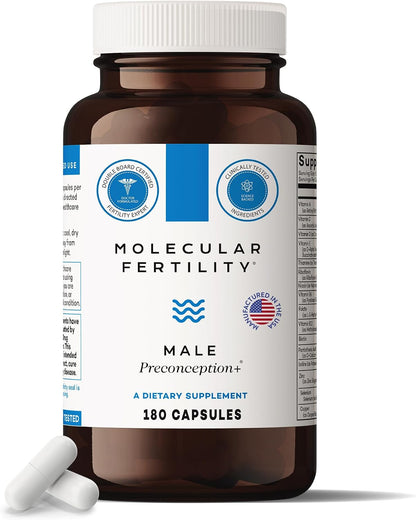 Molecular Fertility Male Preconception+ – Fertility Supplement for Men (30-Day Supply)
