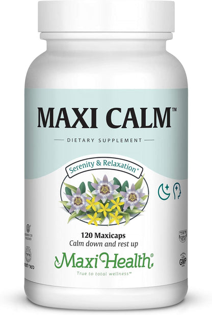 Maxi Health Kosher Calm Serenity & Relaxation Support Capsules (120 Capsules)