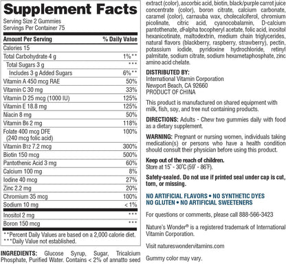 Nature's Wonder Women's's Multivitamin – Biotin – Supports healthy hair, skin, and nails. – Image 6