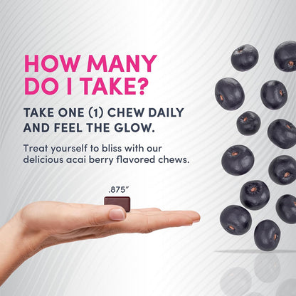 NeoCell Biotin Beauty Soft Chews | 30 Chewables | 10000mcg | Hair, Skin & Nails | Acai Berry Flavour