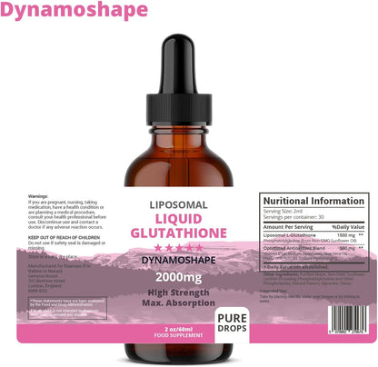 Liposomal Glutathione 2000mg with Vitamin C – Liquid Antioxidant Supplement