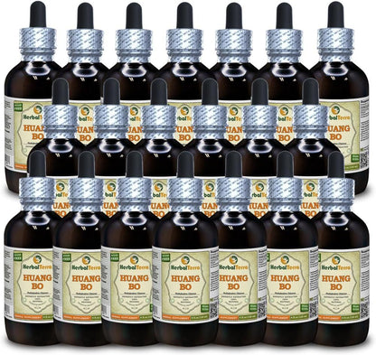 HerbalTerra Huang Bo (Phellodendron Chinense) Glycerite - Alcohol-Free Liquid Extract, 5x60 mL