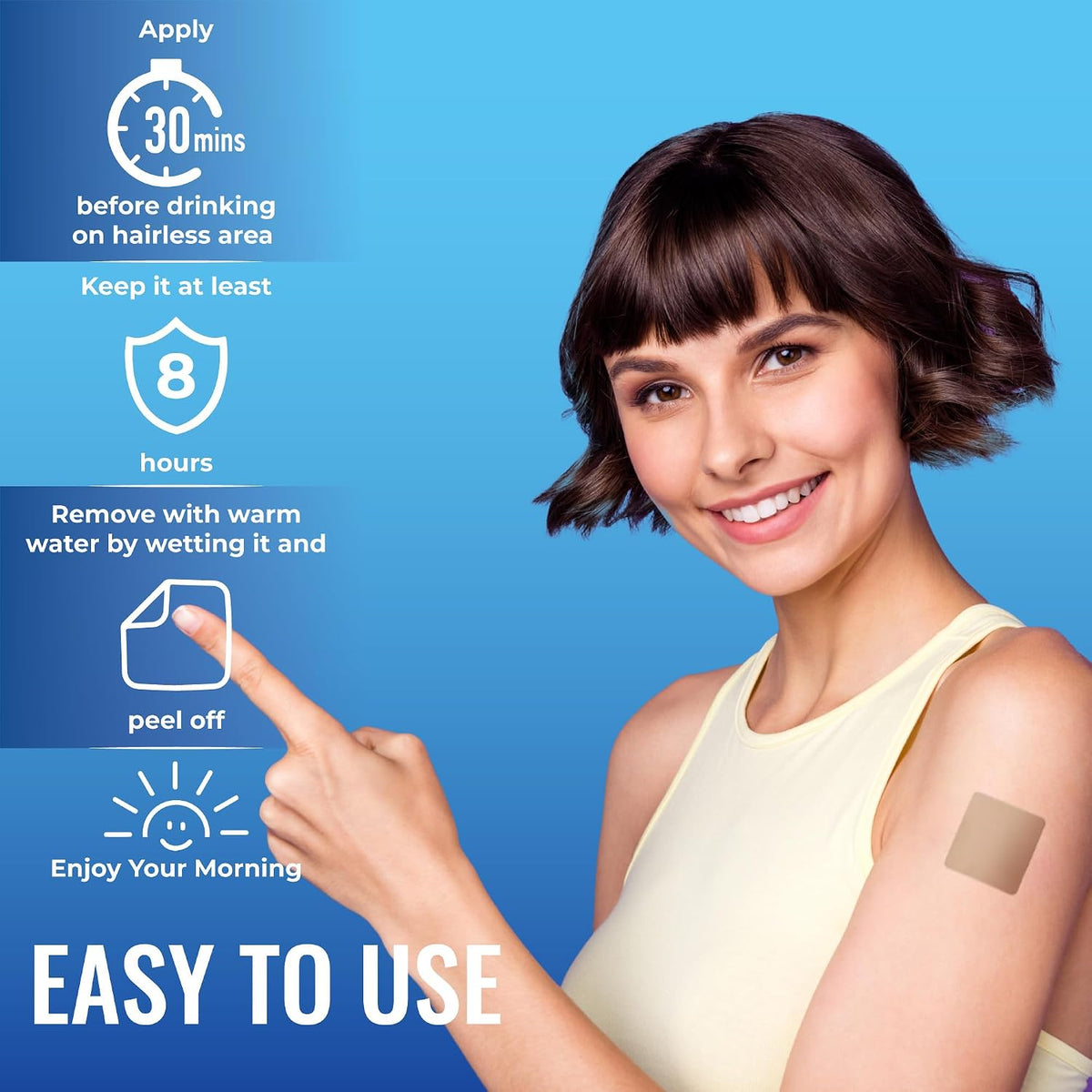YETAIM Recovery Patches, 48-Pack, Energy – Convenience: Just apply a patch to clean, dry skin and leave it on for – Image 3